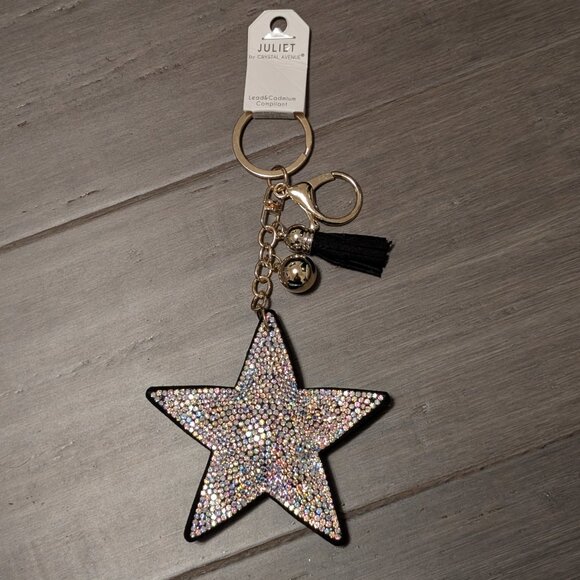 Blingy Star Key Chain/Bag Charm, Large, NEW - Picture 1 of 6